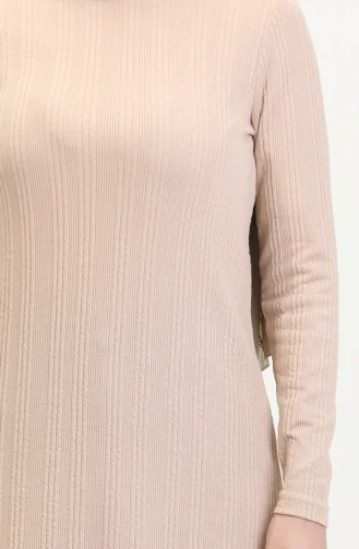 Gedrehte Camisole Tunika 5036-02 Beige 5036-02