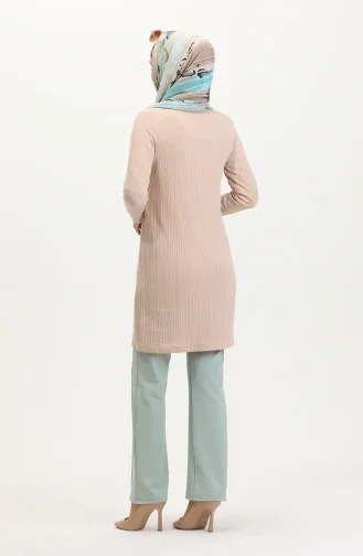 Gedrehte Camisole Tunika 5036-02 Beige 5036-02