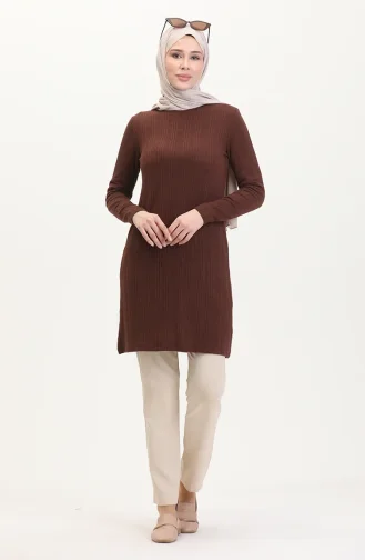 Tunique Caraco Torsadée 5036-03 Marron 5036-03