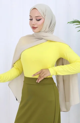 Uzun Kollu Body 5031-04 Sarı