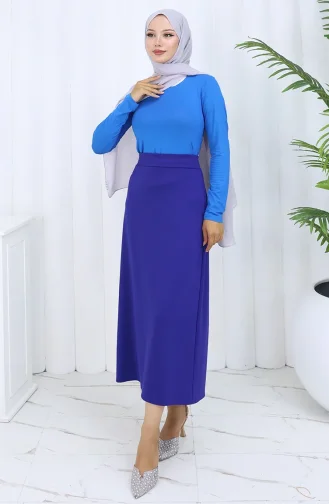 Uzun Kollu Body 5031-05 Mavi