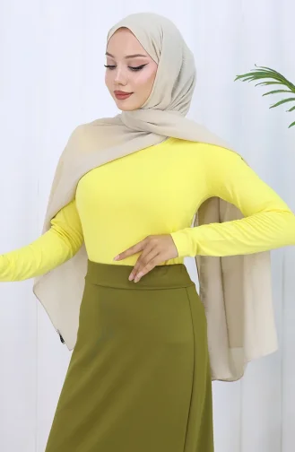 Beli Lastikli Kalem Etek 0001-06 Haki