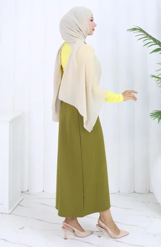 Beli Lastikli Kalem Etek 0001-06 Haki