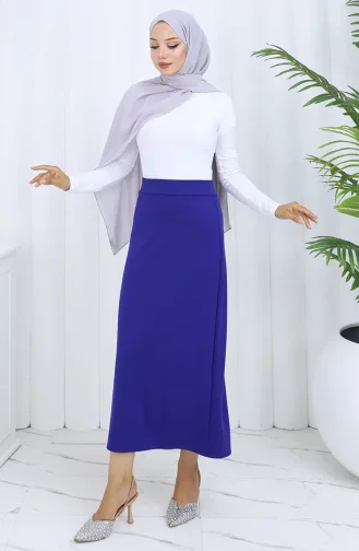 Elastische Taille Kokerrok 0001-12 Saks 0001-12