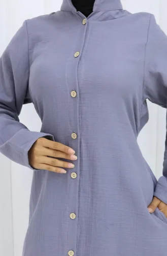 عباية موسلين أصلية 6645-01 رمادي 6645-01