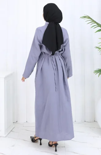 عباية موسلين أصلية 6645-01 رمادي 6645-01