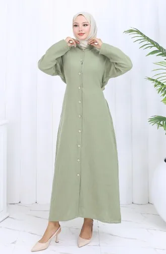 عباية موسلين أصلية 6645-03 كاكي 6645-03