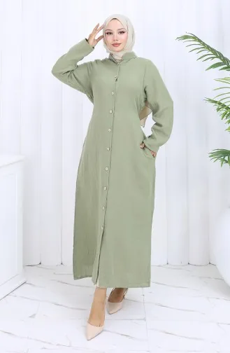 عباية موسلين أصلية 6645-03 كاكي 6645-03