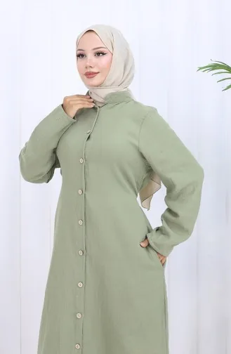 عباية موسلين أصلية 6645-03 كاكي 6645-03