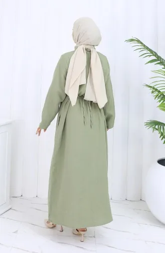 عباية موسلين أصلية 6645-03 كاكي 6645-03