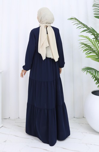Abayas Bleu Marine 6269-02