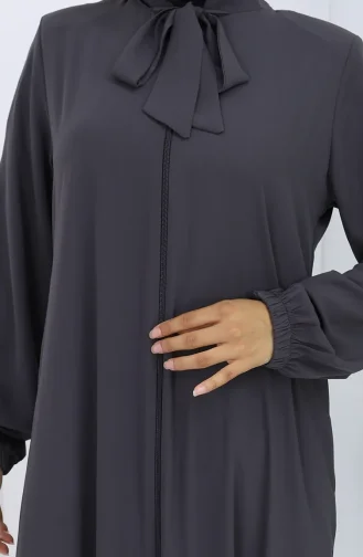 عباية حرير المدينة المنورة مطوية 6277-03 دخاني 6277-03