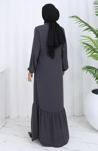 عباية حرير المدينة المنورة مطوية 6277-03 دخاني 6277-03