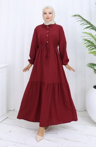 Robe Hijab Bordeaux 0127-03
