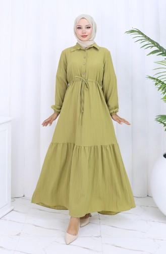 Robe Hijab Vert huile 0127-06