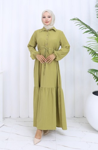 Robe Hijab Vert huile 0127-06