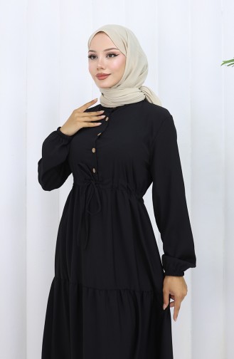 Black İslamitische Jurk 0128-07