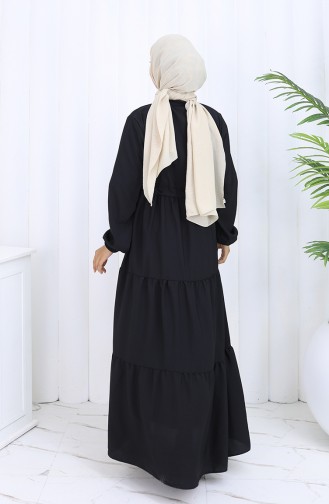 Black İslamitische Jurk 0128-07