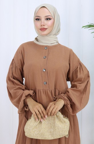 Robe Hijab Café au lait 2111-04