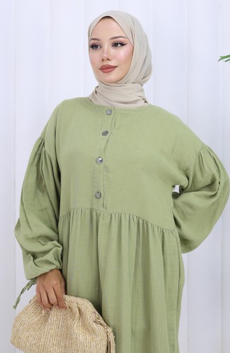 Schimmel-Grün Hijab Kleider 2111-06