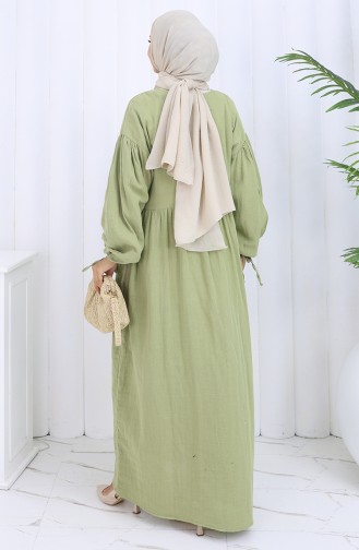 Schimmel-Grün Hijab Kleider 2111-06