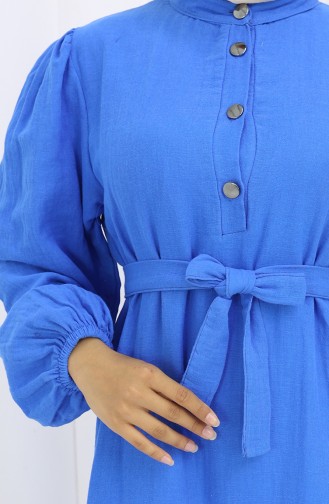 Blau Hijab Kleider 2112-05