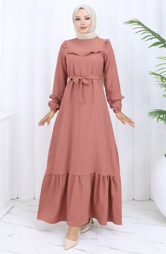 Onion Peel Hijab Dress 2116-01