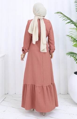 Onion Peel Hijab Dress 2116-01