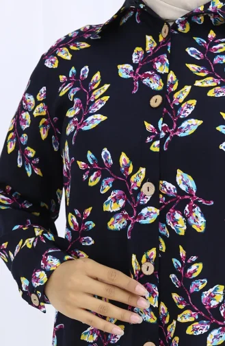 Viskon Gömlek Tunik 5035-01 Siyah