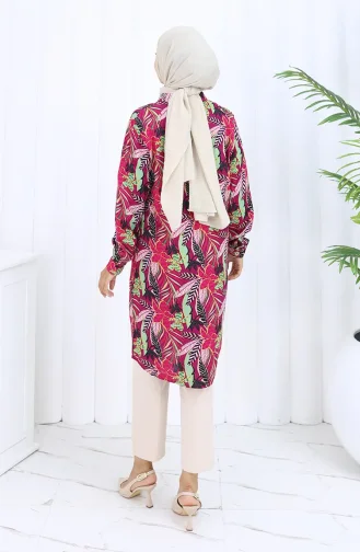 Viscose Shirt Tuniek 5035-03 Claret Rood 5035-03