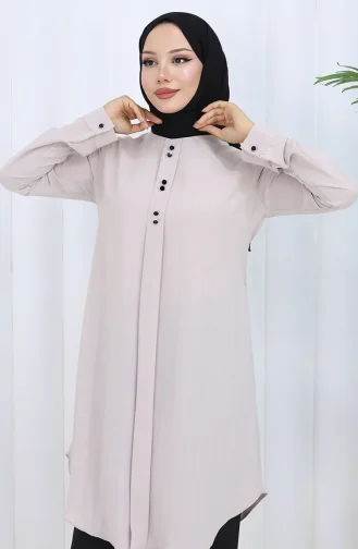 Knoop Gedetailleerde Tuniek 5133-01 Mink 5133-01