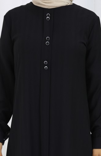 Düğme Detaylı Tunik 5133-07 Siyah