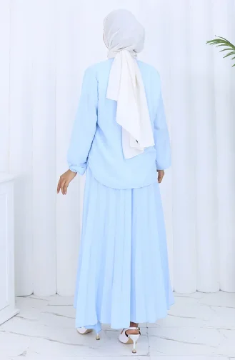 Stoned Buttoned Tuniekrok Tweedelig Pak 2115-03 Blauw 2115-03