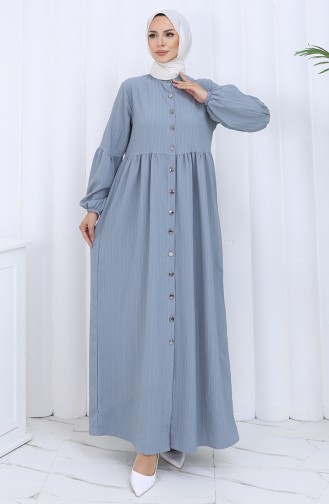 Dark Gray Abaya 2124-03