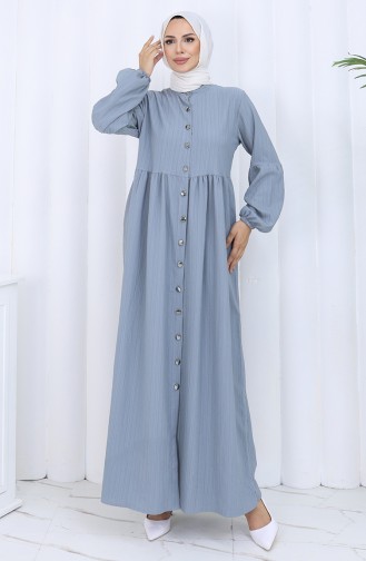 Dark Gray Abaya 2124-03