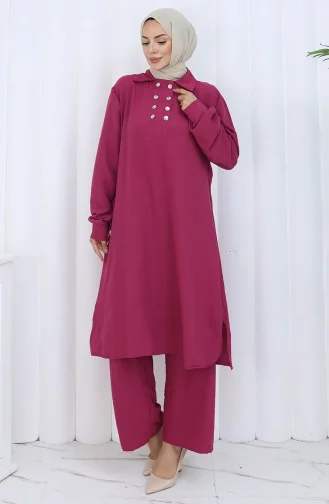 Dubbelgeknoopte Tuniekbroek Tweedelig Pak 2118-05 Cherry 2118-05