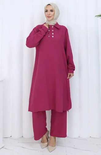 Dubbelgeknoopte Tuniekbroek Tweedelig Pak 2118-05 Cherry 2118-05