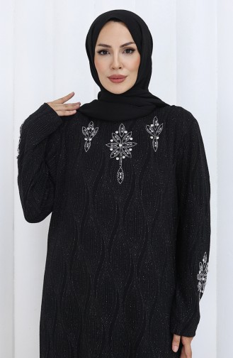 Black İslamitische Avondjurk 6280-01