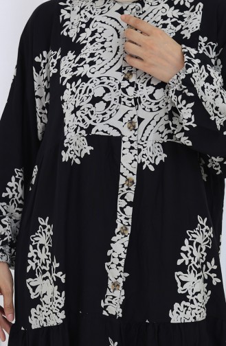 Black Hijab Dress 2117-04