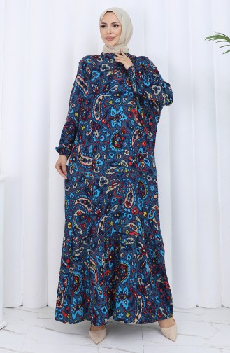 Robe Hijab Bleu Marine 2120-01