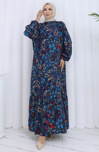 Robe Hijab Bleu Marine 2120-01