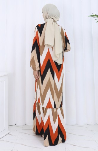 Schwarz Hijab Kleider 2121-01