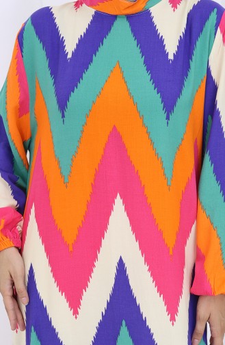 Fuchsia Hijab Dress 2121-02