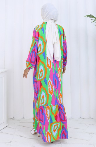 Orange Hijab Kleider 2122-03