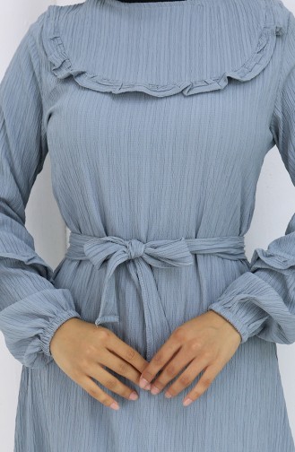 Gray Hijab Dress 2123-03