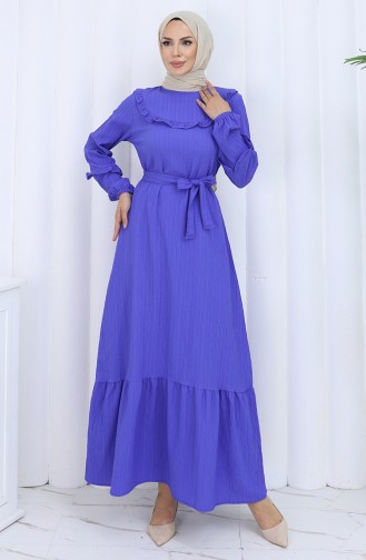 Eggplant Color Hijab Dress 2123-04