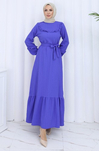Eggplant Color Hijab Dress 2123-04
