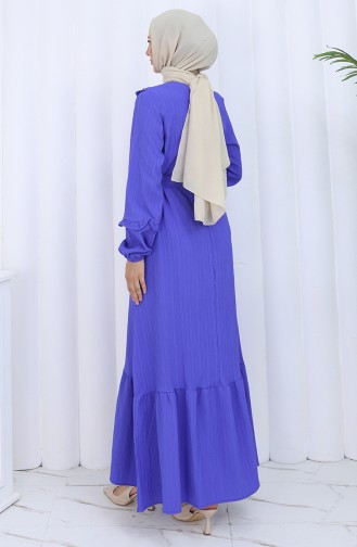 Eggplant Color Hijab Dress 2123-04
