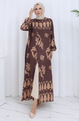 Robe Hijab Couleur Brun 2125-03