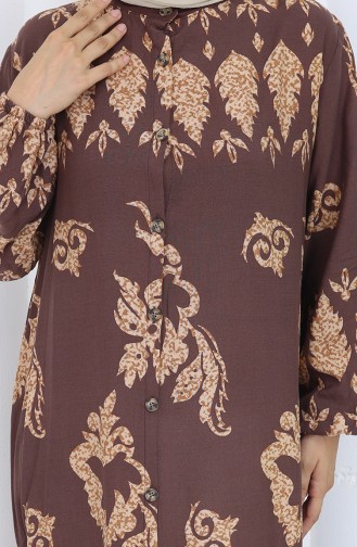 Robe Hijab Couleur Brun 2125-03